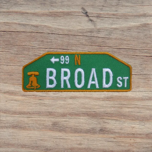 Philadelphia Street Sign - Broad Street - Iron-On Patch