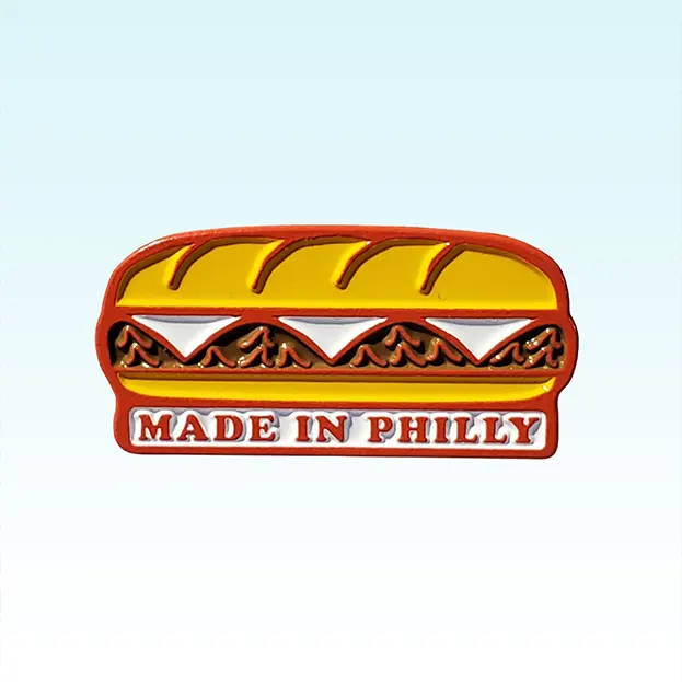 Made in Philly Cheesesteak Lapel Pin