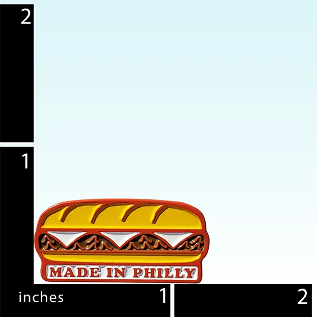 Made in Philly Cheesesteak Lapel Pin