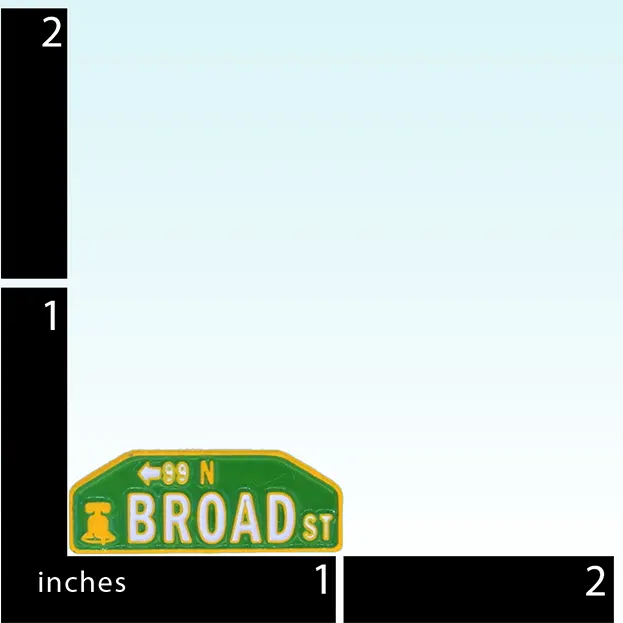 Philadelphia Street Sign Lapel Pin Series