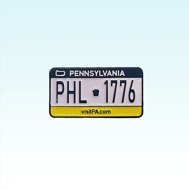 PA License Plates Lapel Pin Series