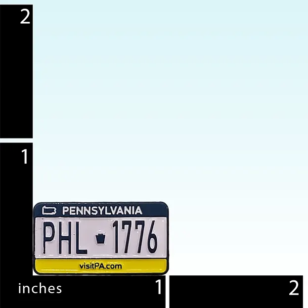 PA License Plates Lapel Pin Series