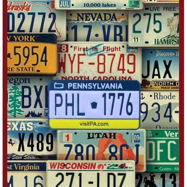 PA License Plate - PHL 1776 - Lapel Pin