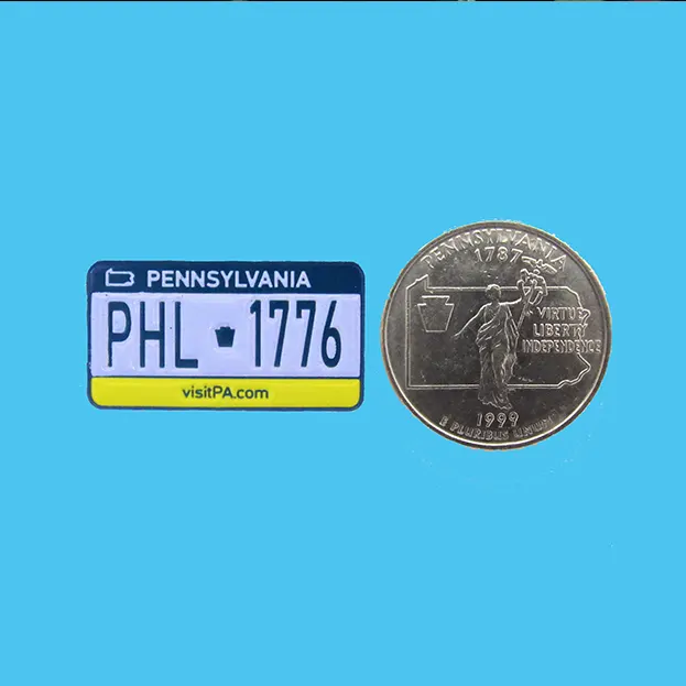 PA License Plate - PHL 1776 - Lapel Pin