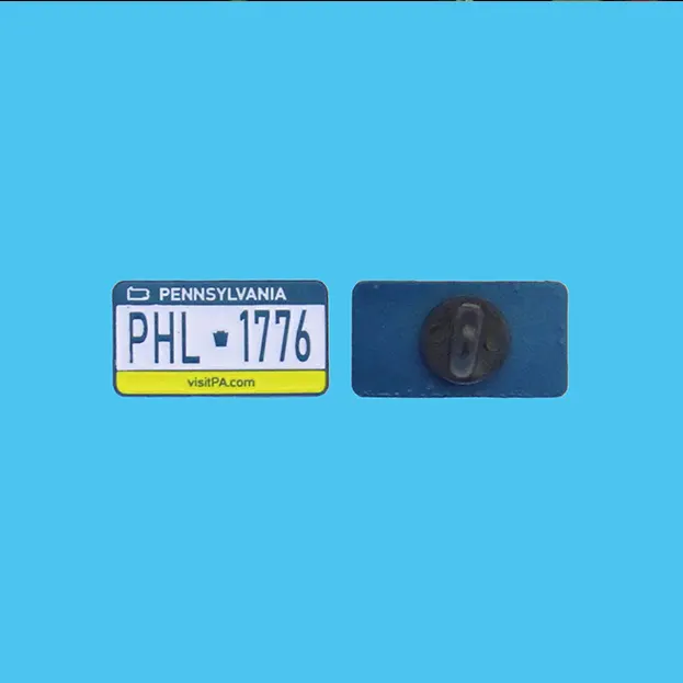 PA License Plate - PHL 1776 - Lapel Pin