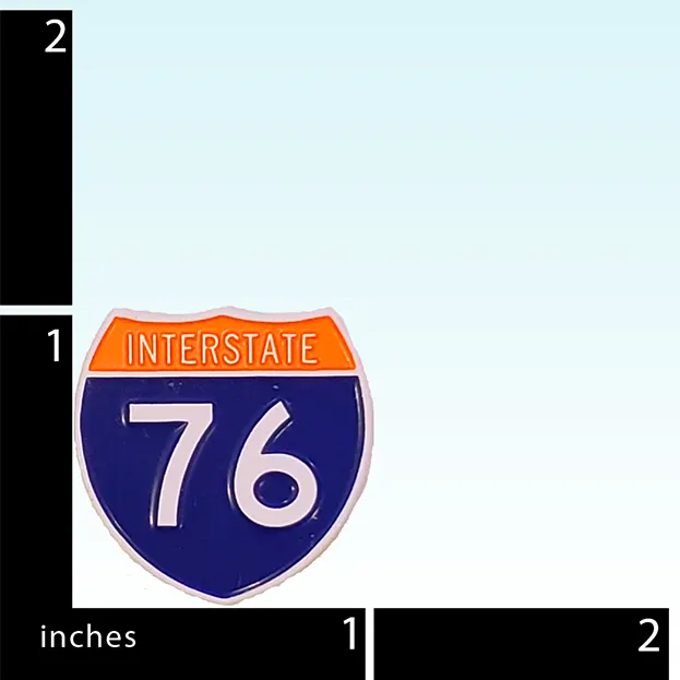 Interstate I-76 Lapel Pin