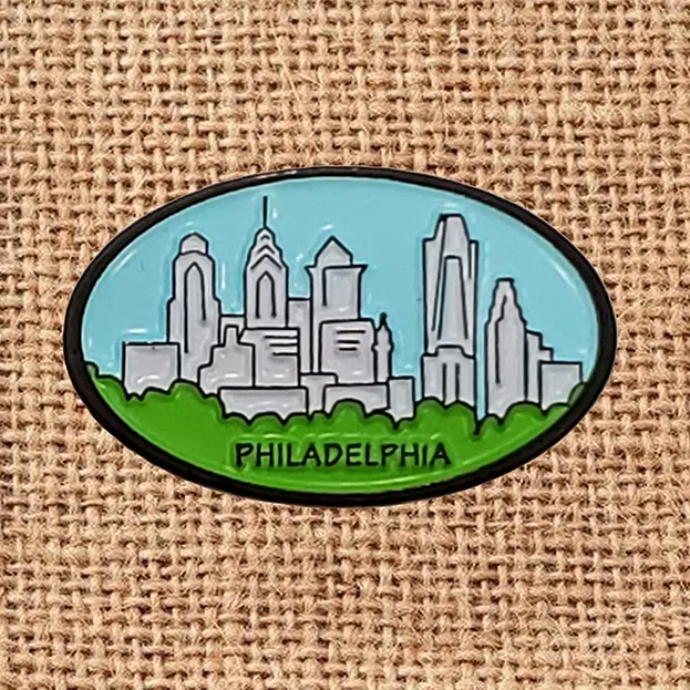 Philadelphia City Skyline - Lapel Pin