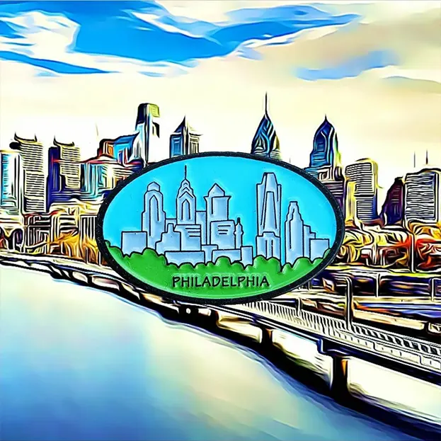 Philadelphia City Skyline - Lapel Pin