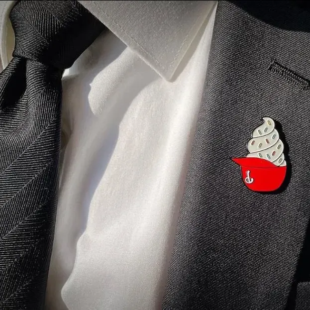 Philadelphia Baseball Ice Cream Helmet Cap - Lapel Pin
