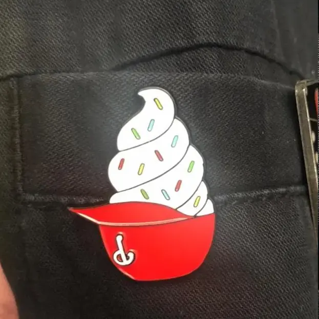 Philadelphia Baseball Ice Cream Helmet Cap - Lapel Pin