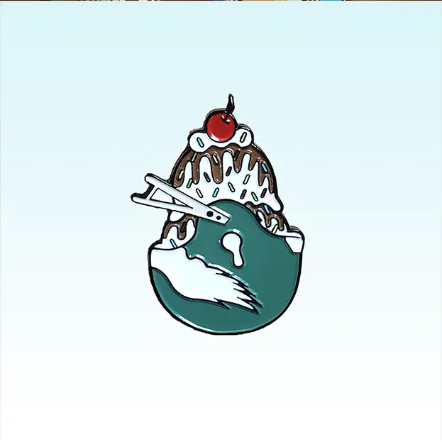 Philadelphia Football Ice Cream Sundae Helmet - Lapel Pin
