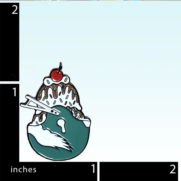 Philadelphia Football Ice Cream Sundae Helmet - Lapel Pin
