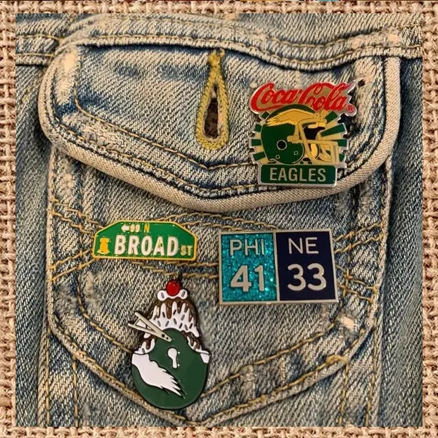 Philadelphia Football Ice Cream Sundae Helmet - Lapel Pin
