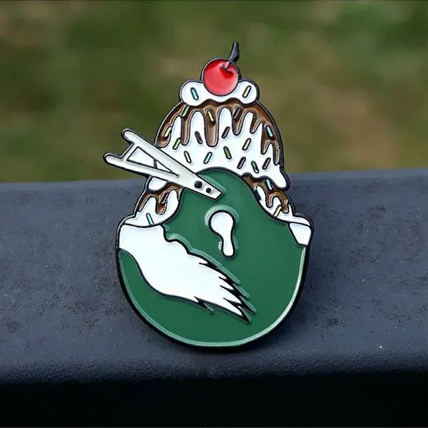 Philadelphia Football Ice Cream Sundae Helmet - Lapel Pin