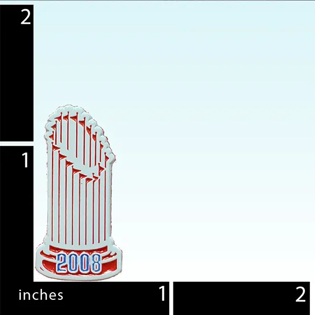 Philadelphia Baseball 2008 Trophy White - Lapel Pin