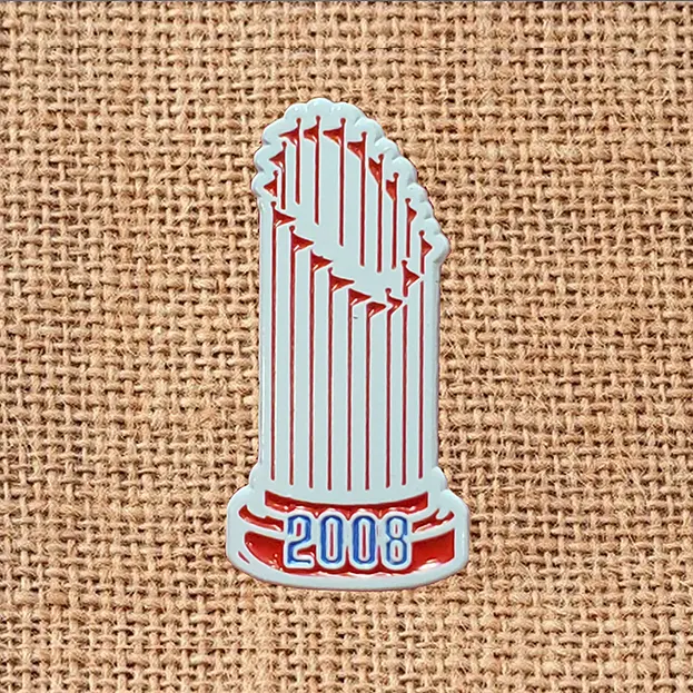 Philadelphia Baseball 2008 Trophy White - Lapel Pin
