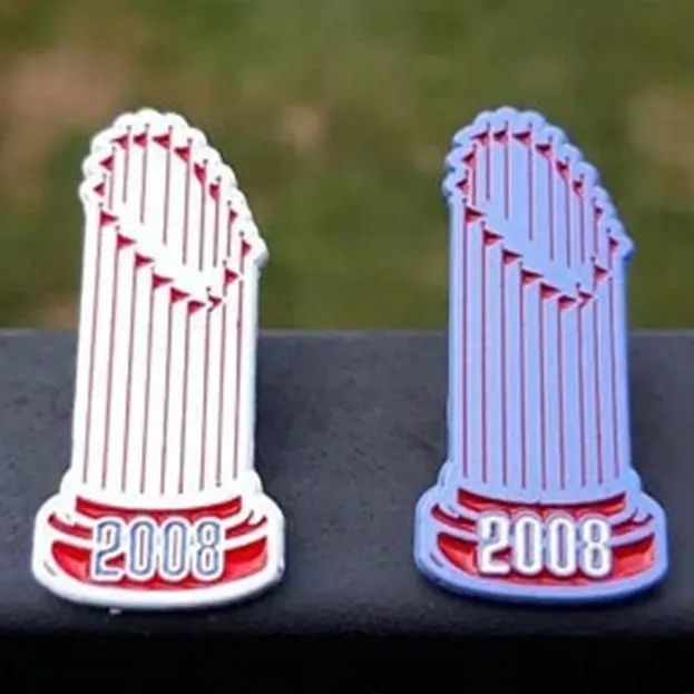 Philadelphia Baseball 2008 Trophy White - Lapel Pin