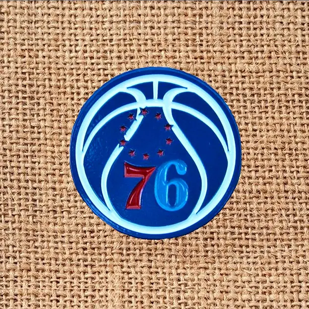 76 BLUE Basketball - Lapel Pin