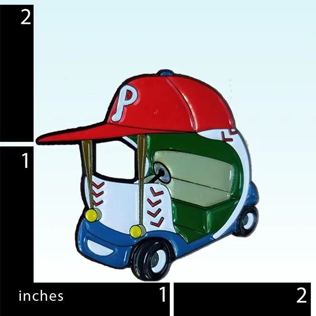 Philadelphia Baseball Bullpen Car - Lapel Pin