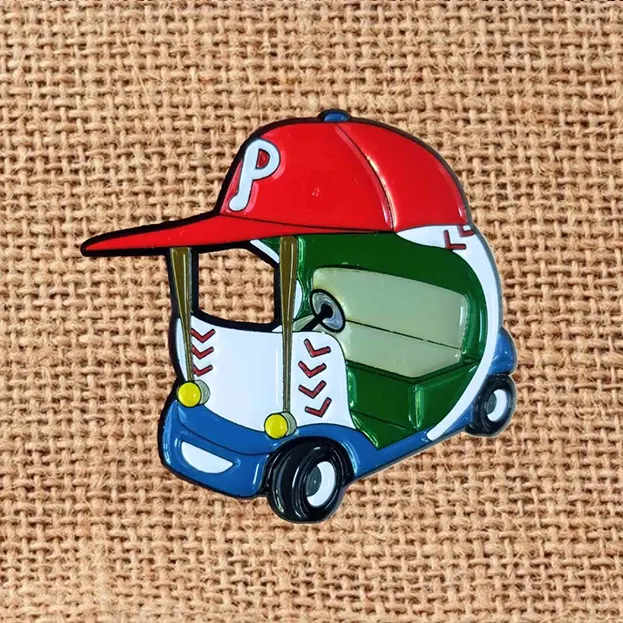 Philadelphia Baseball Bullpen Car - Lapel Pin