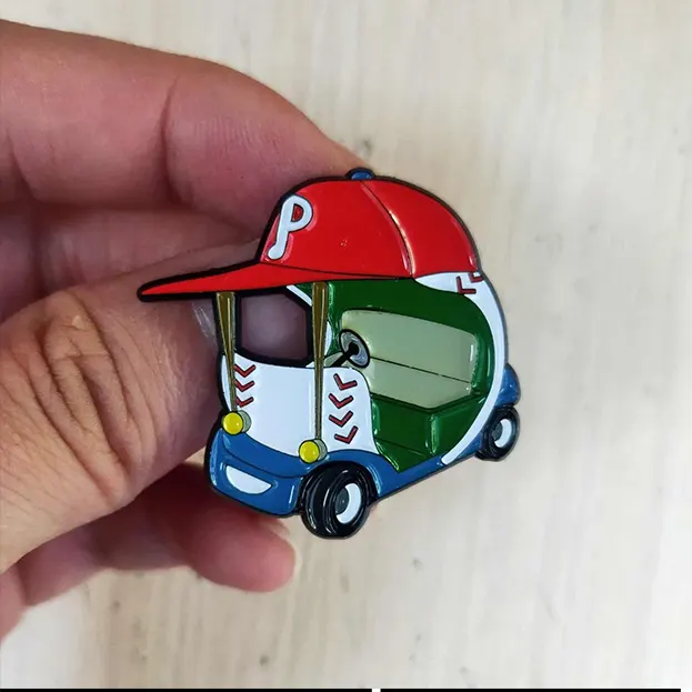 Philadelphia Baseball Bullpen Car - Lapel Pin