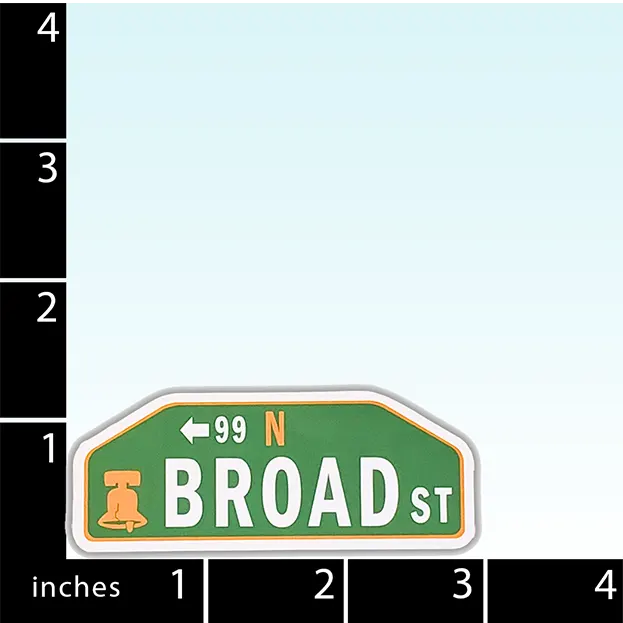 Philadelphia Street Sign - Broad Street Sticker