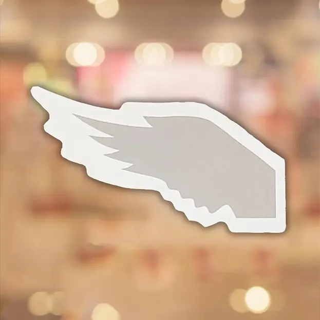 Retro Helmet Wing - Sticker