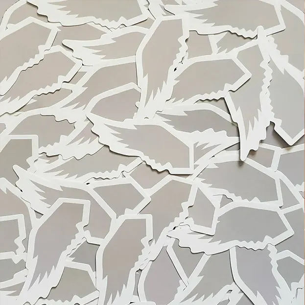 Retro Helmet Wing - Sticker