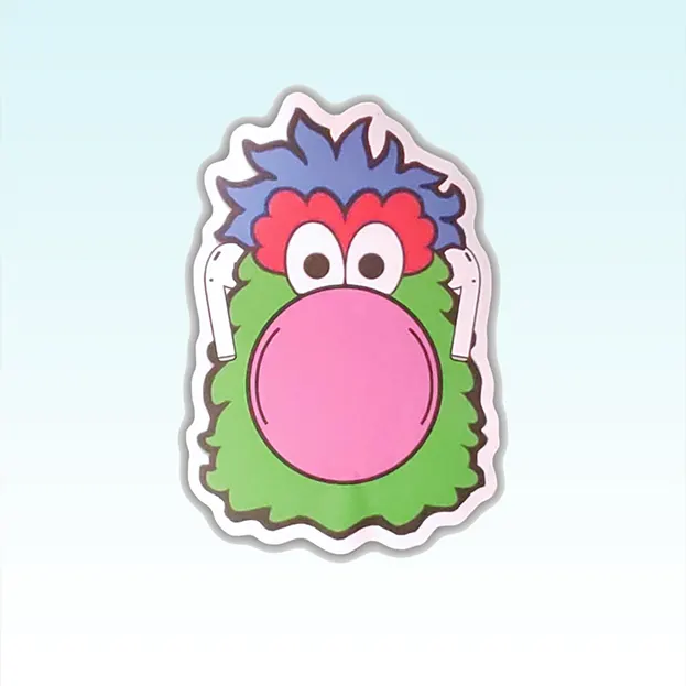 Philadelphia Baseball Mascot - Sticker