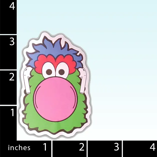 Philadelphia Baseball Mascot - Sticker