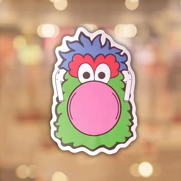 Philadelphia Baseball Mascot - Sticker