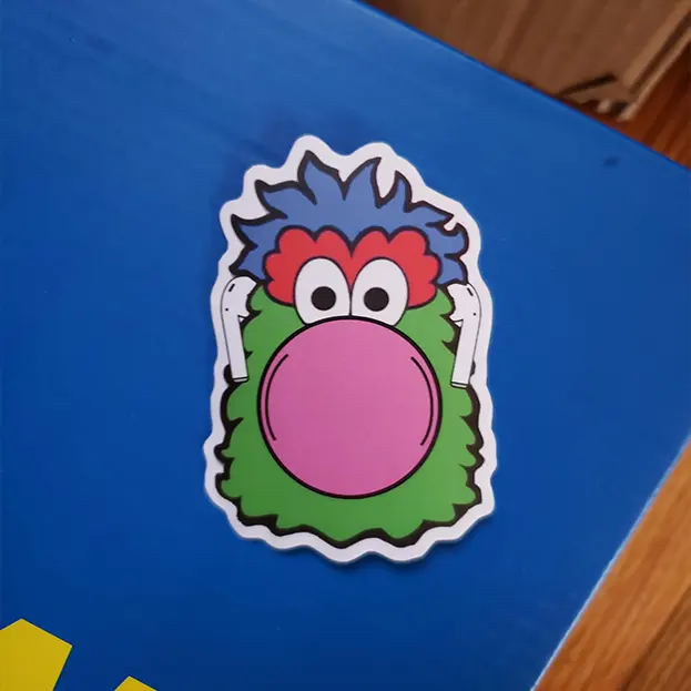 Philadelphia Baseball Mascot - Sticker