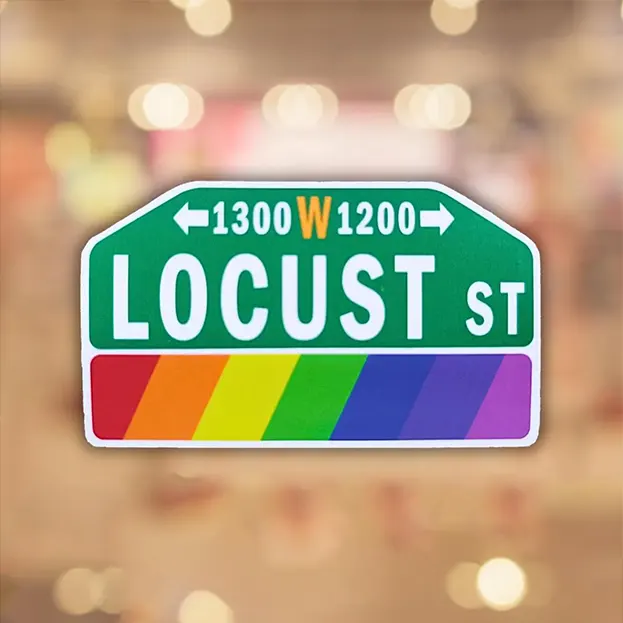 Philadelphia Steet Sign - Locust St. - Sticker