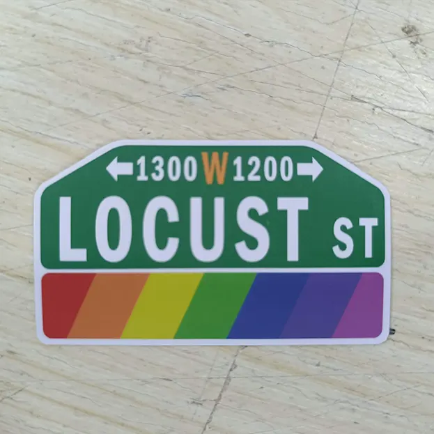 Philadelphia Steet Sign - Locust St. - Sticker